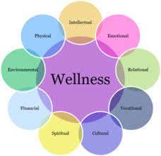 Image that contains different kinds of wellness