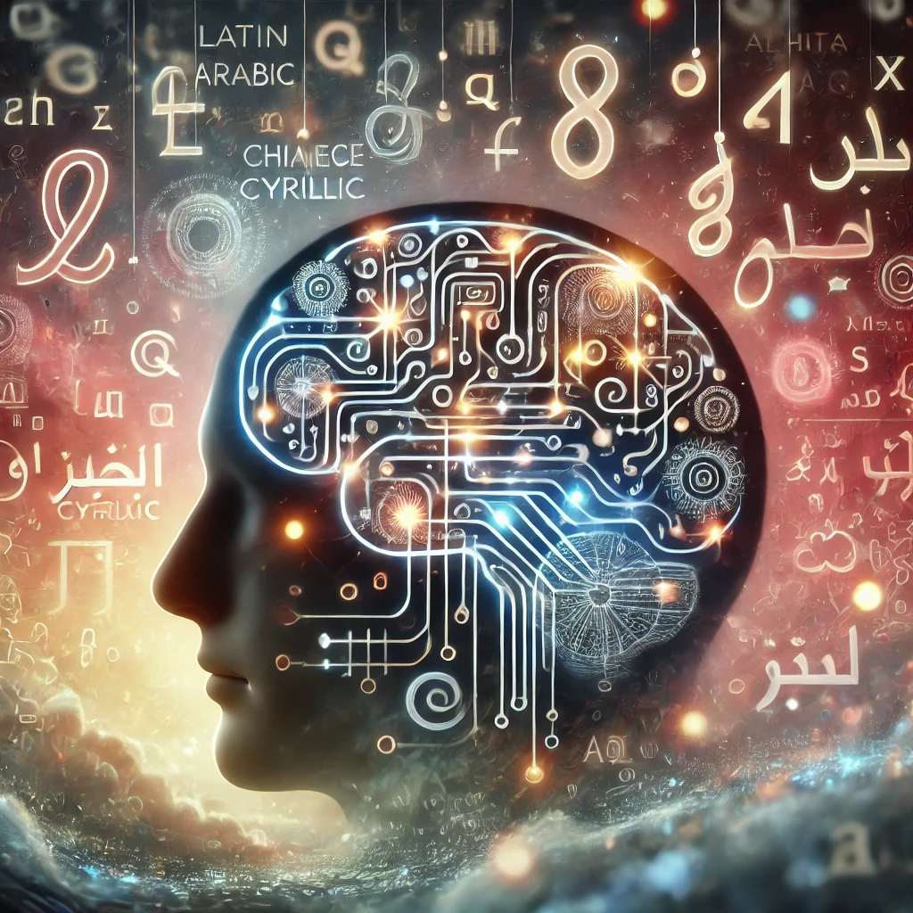 Different languages shaping a mind like a puzzle.