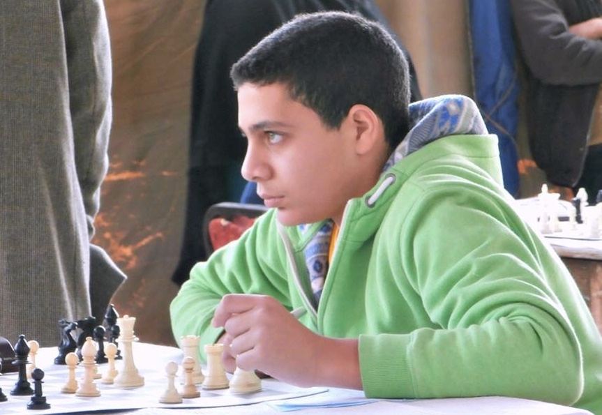 This is a picture of me in the chess national games under 14. You can find me concentrating on the oponnent