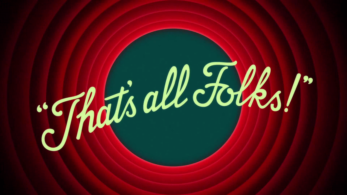 Picture of the loony tunes ending