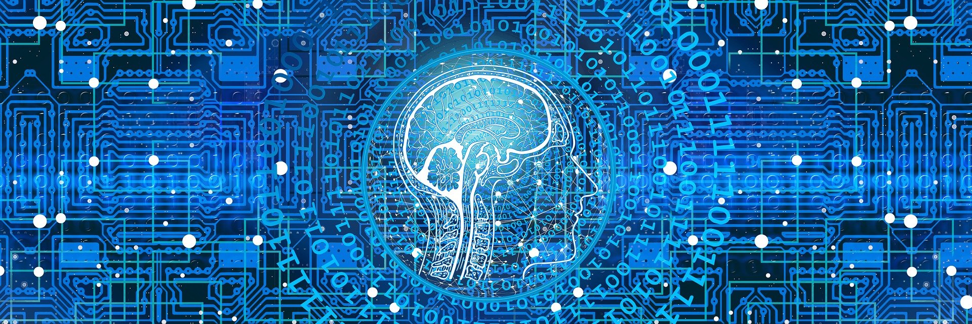 human skull with ones and zeros behind it representing AI in some way