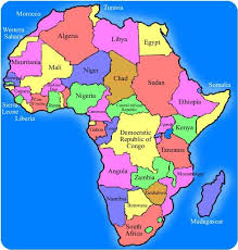 A map of Africa