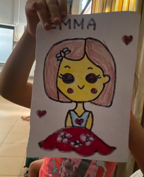 A drawing I did in an internship I had last summer with children.
