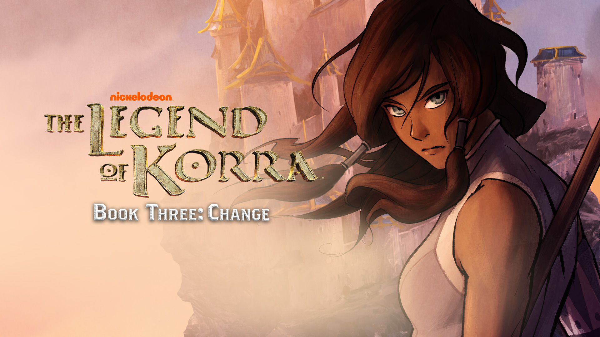 Korra "cartoon character" on the edge of the image looking straight ahead